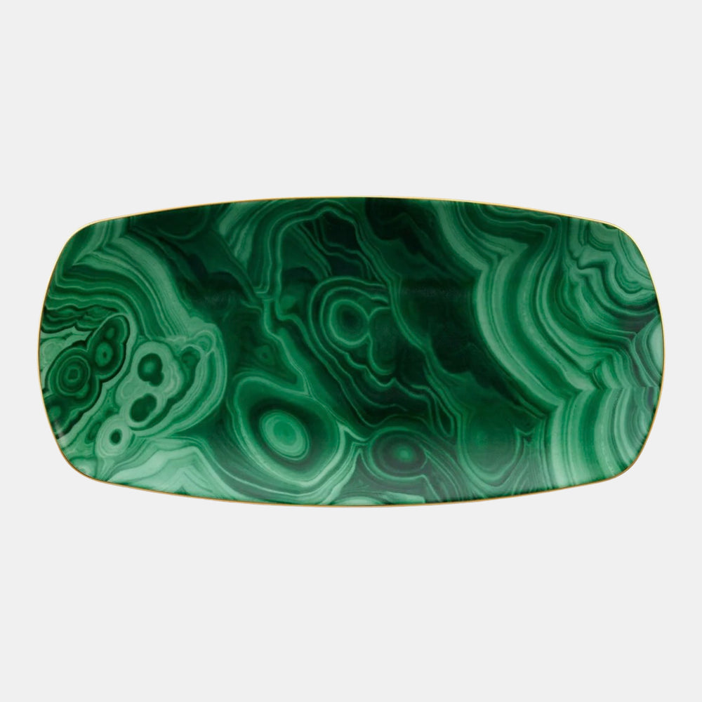 Malachite Rectangular Tray - Morley 