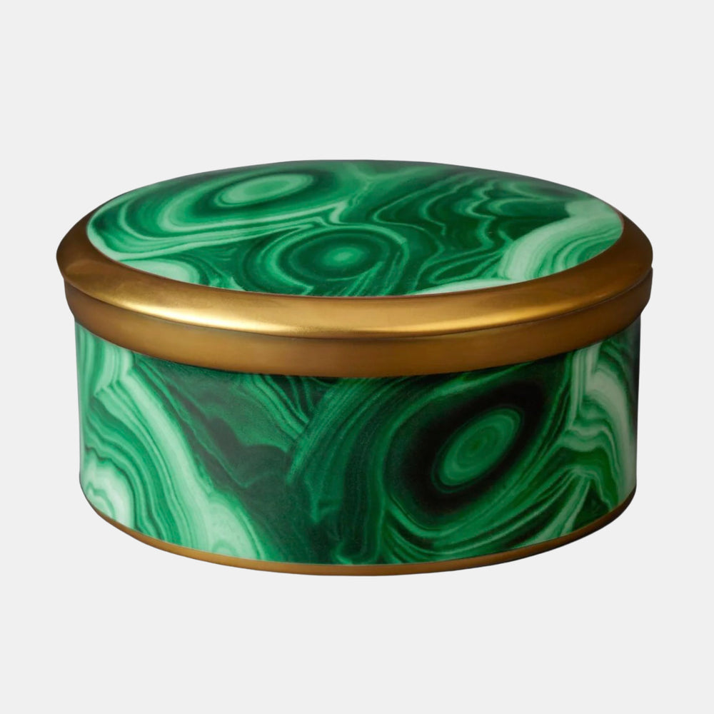 Malachite Round Box - Morley 