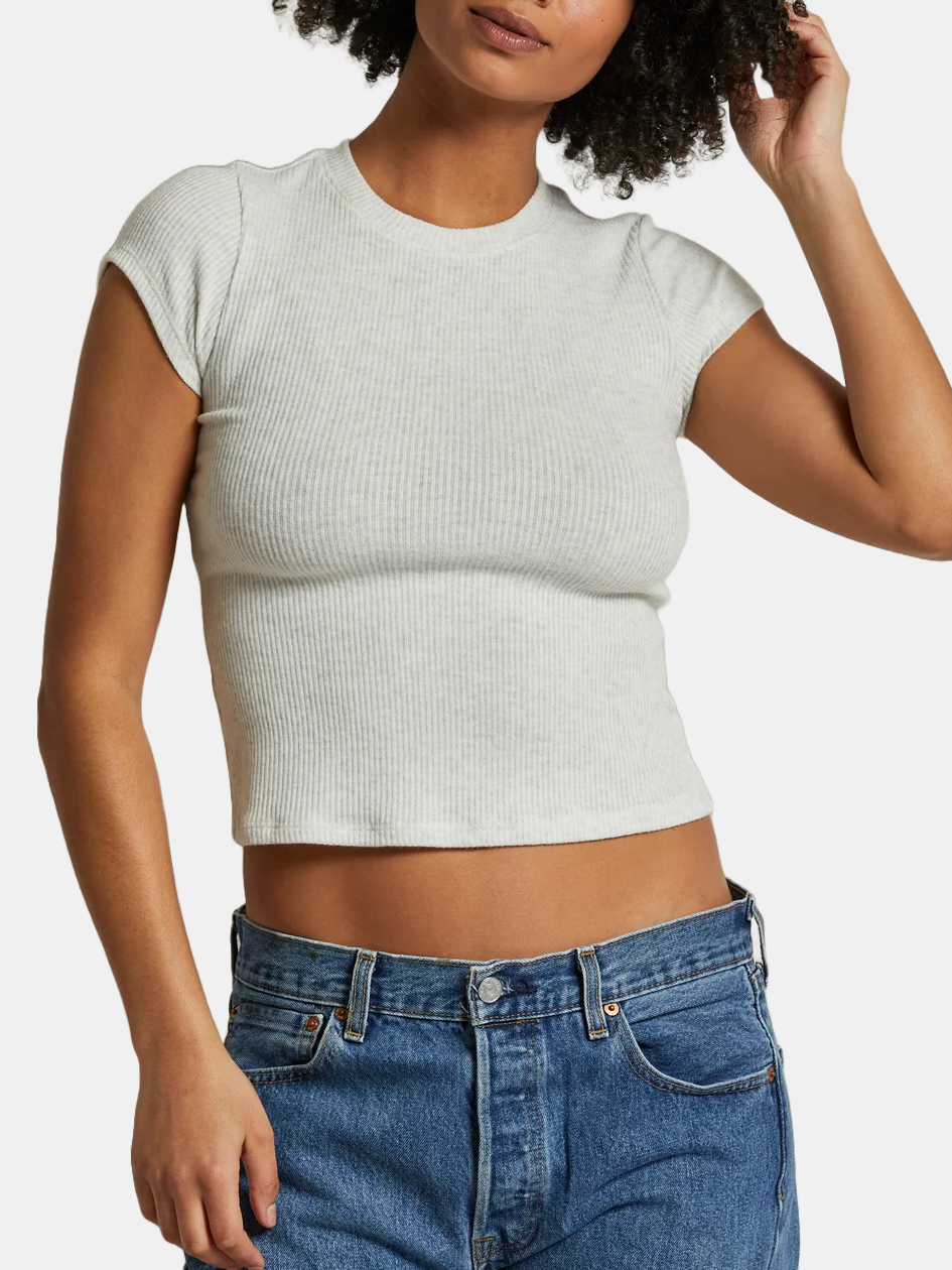 Monica Sweater Rib Baby Tee