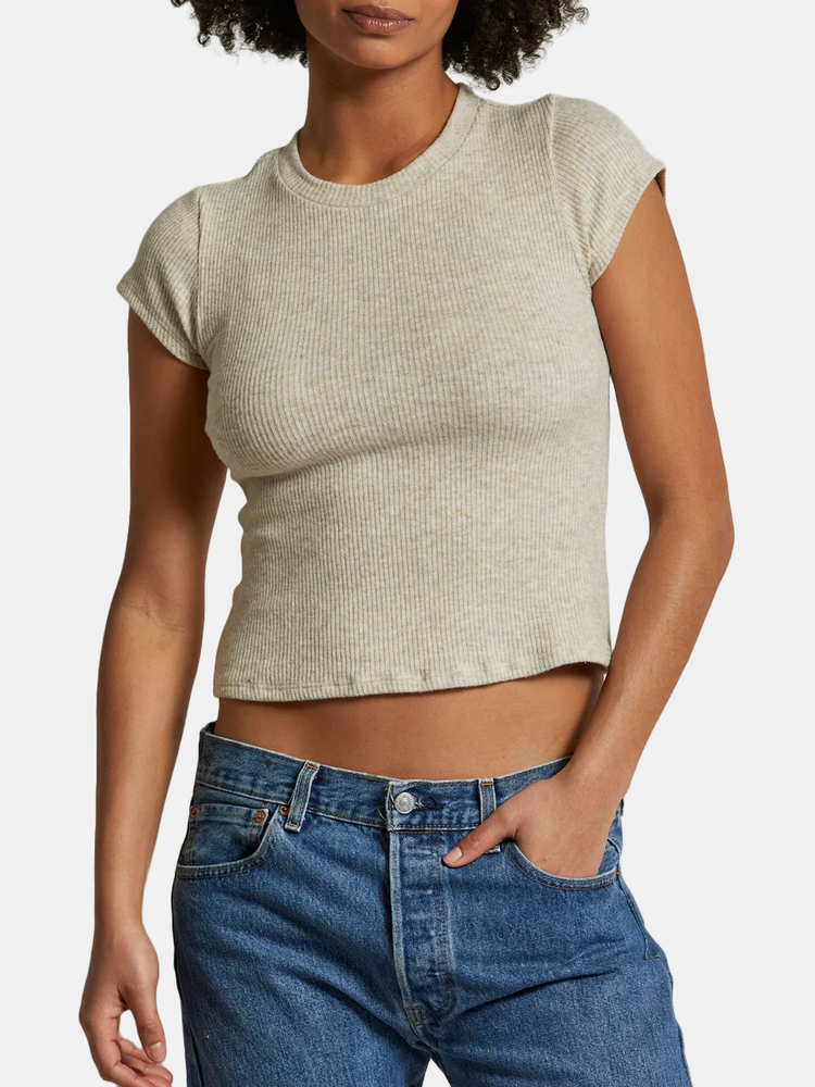 Monica Sweater Rib Baby Tee