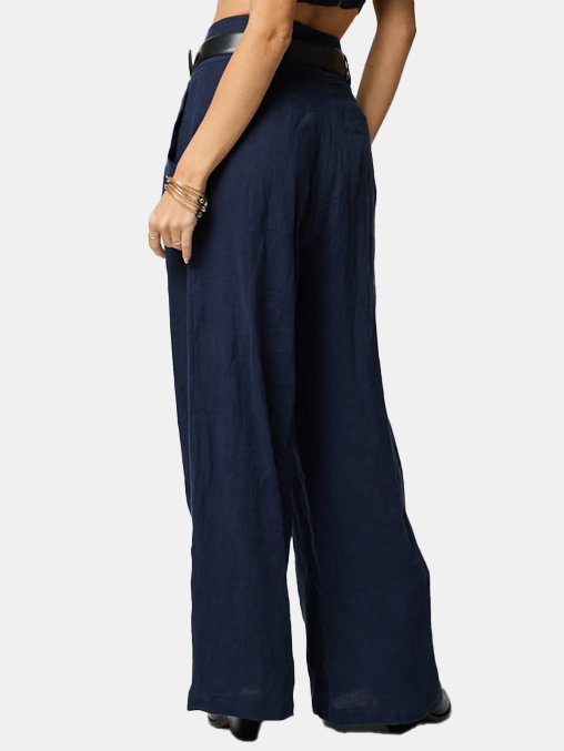 
                      
                        Linen Knotch Waist Pant
                      
                    