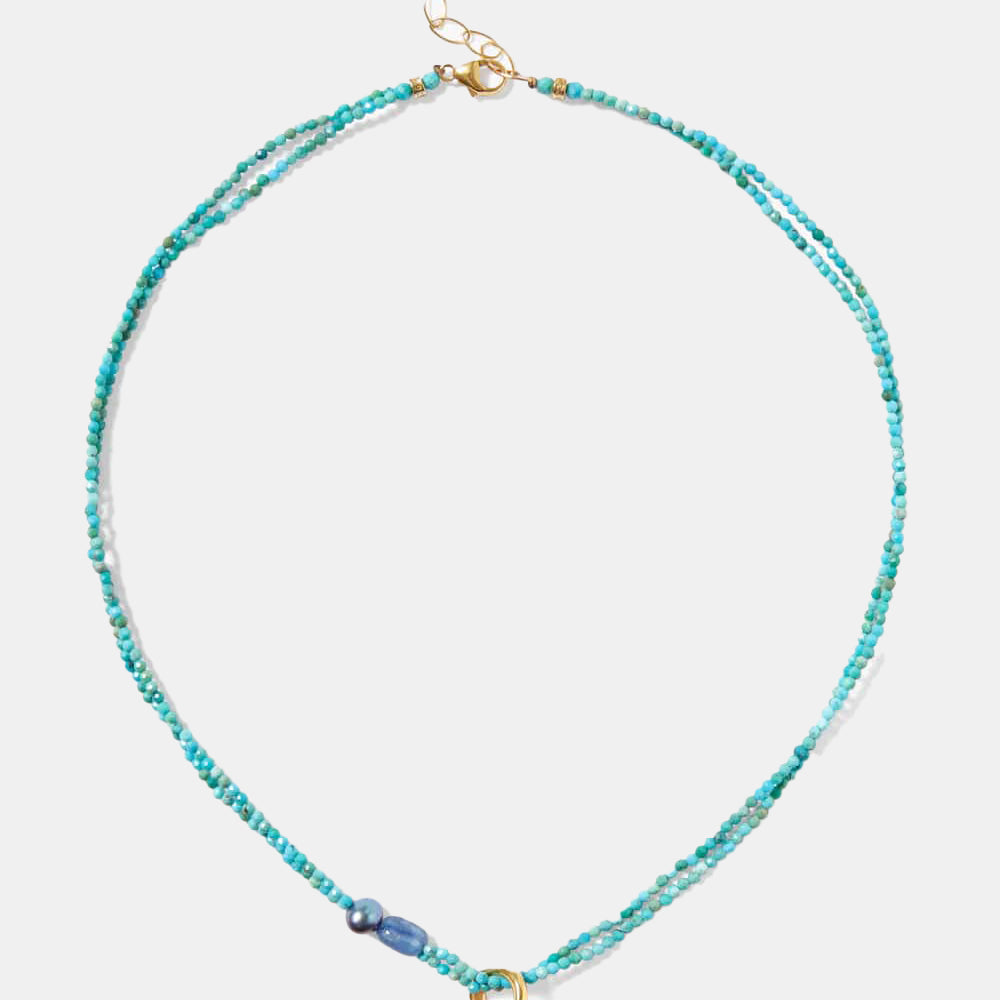 Turquoise Beaded Necklace - Morley 