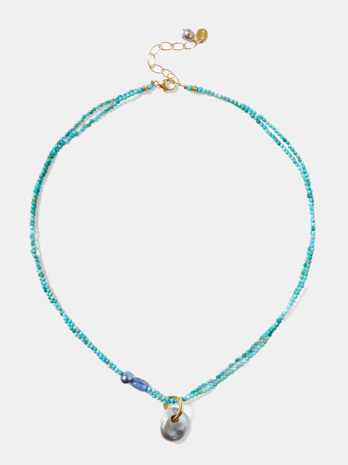Turquoise Beaded Necklace - Morley 