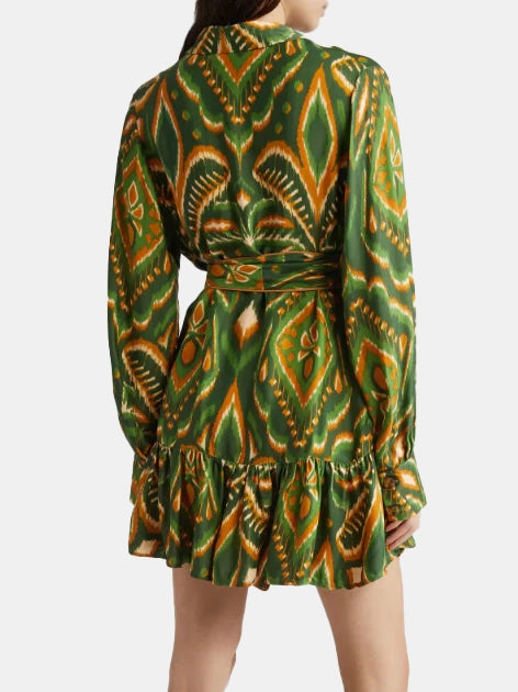 Pineapple Ikat Mini Dress