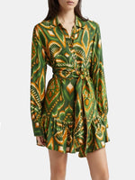 Pineapple Ikat Mini Dress