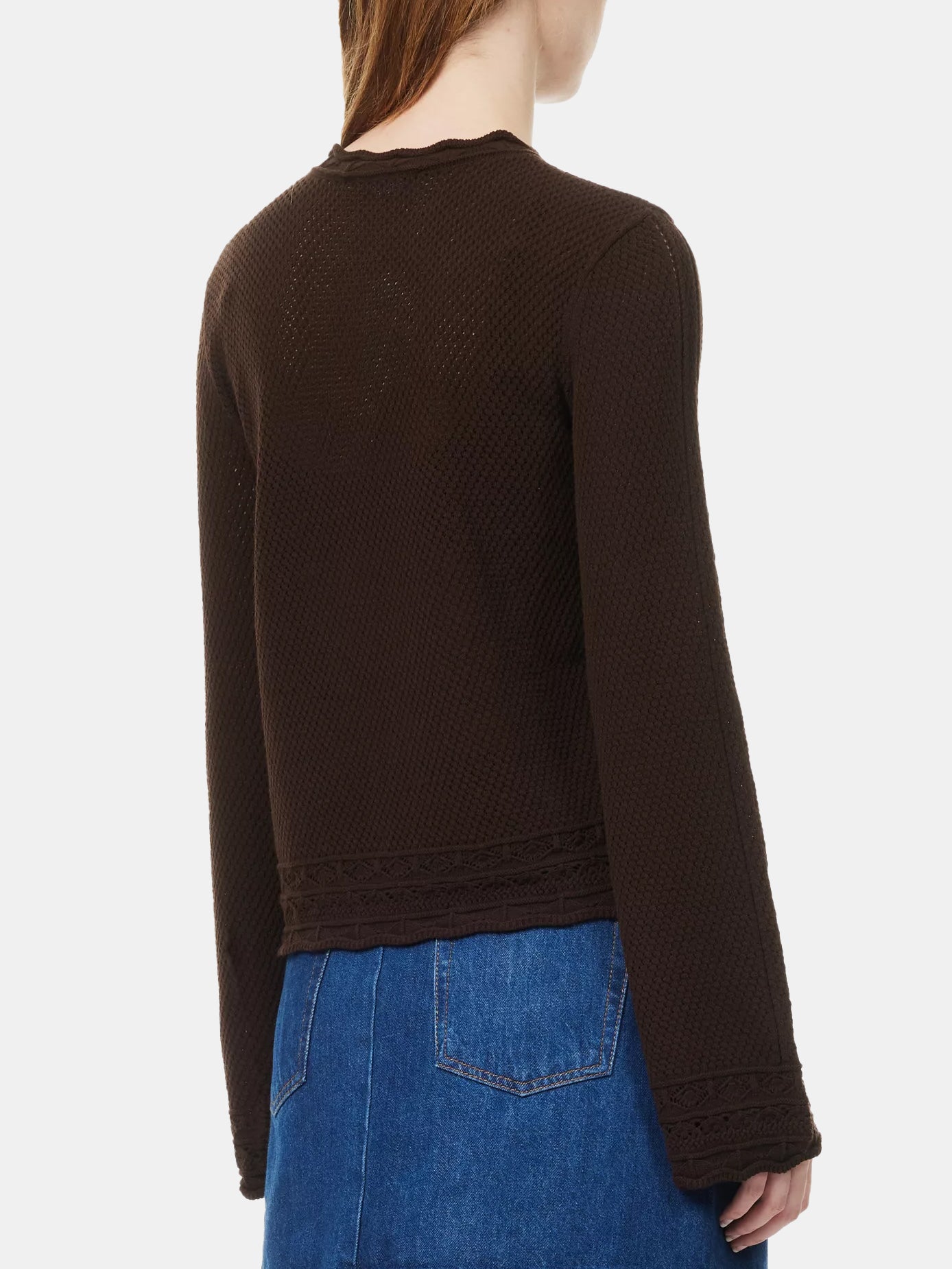 Pointelle Bell Sleeve Sweater - Morley 