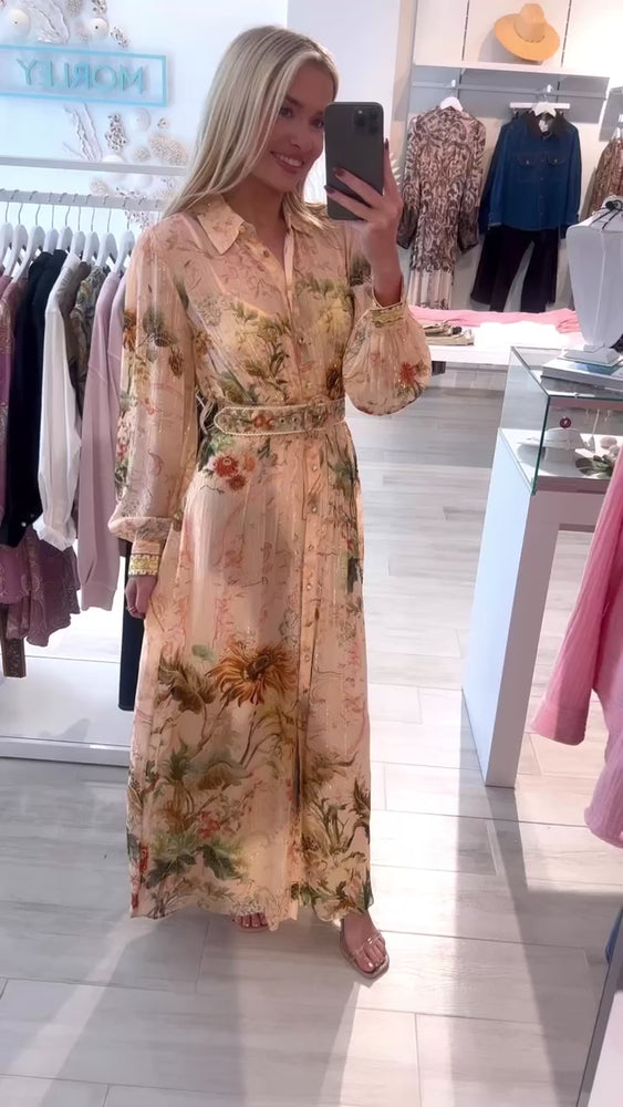 
                      
                        Load and play video in Gallery viewer, Shirt Dress With Buckle Belt
                      
                    