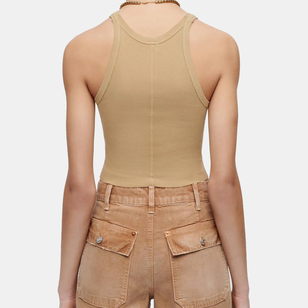 Cropped Ribbed Tank - Morley 