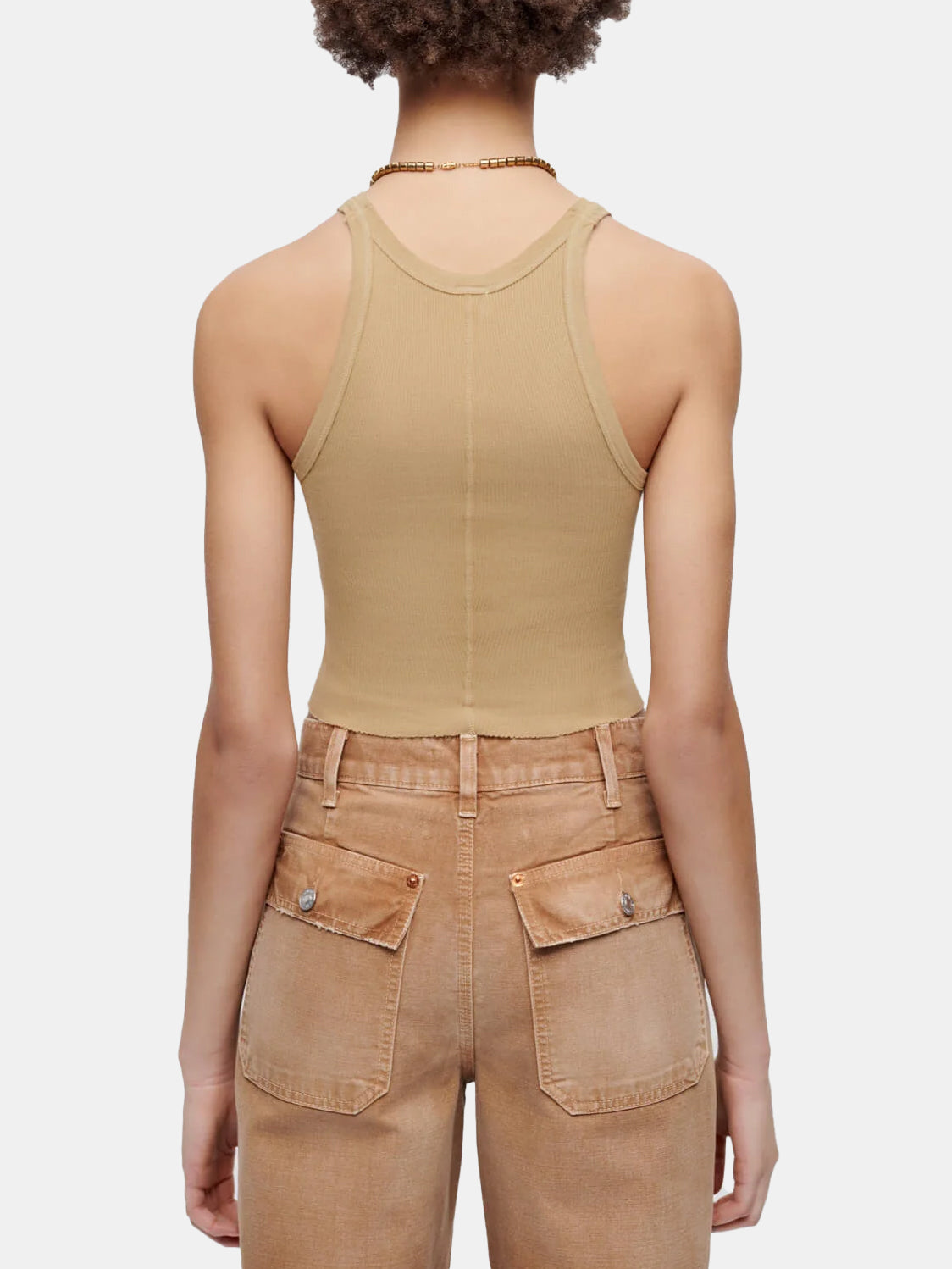 Cropped Ribbed Tank - Morley 