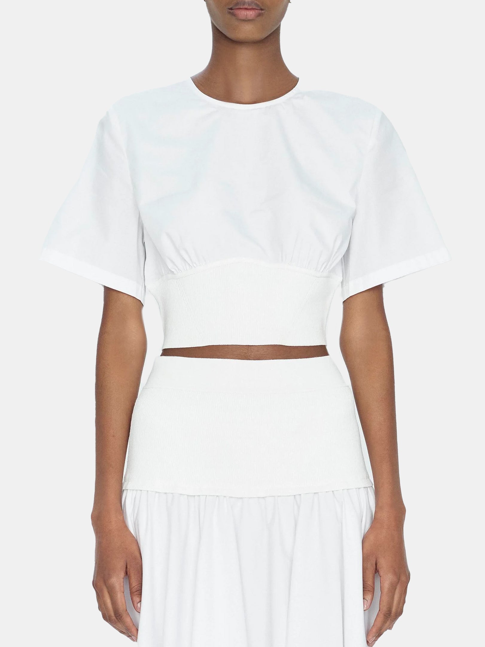 Adair Short Sleeve Crewneck Crop Top