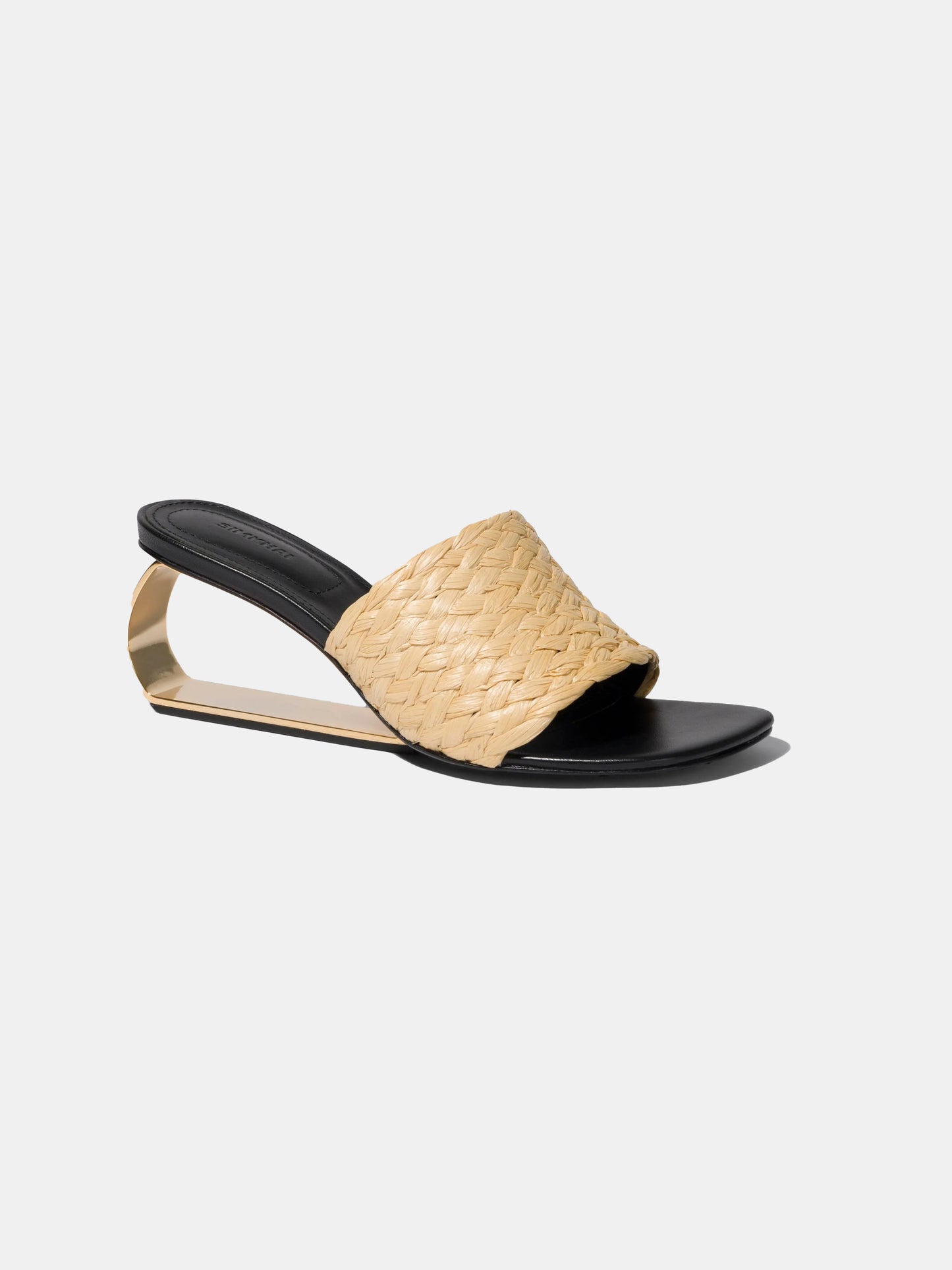 Frame Raffia Metal Heel Wedge - Morley 