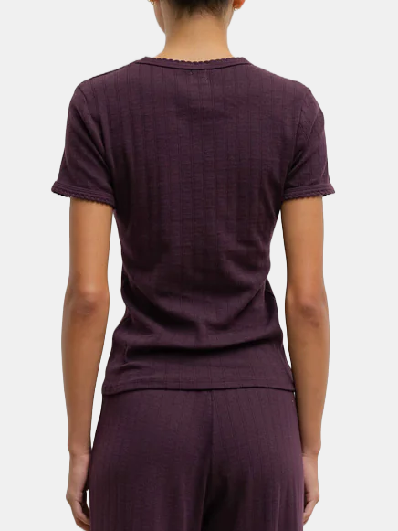 Pointelle Slim Fit Tee