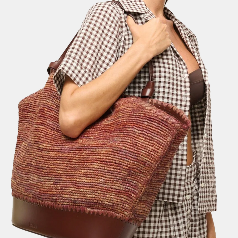 Squillo Raffia Tote