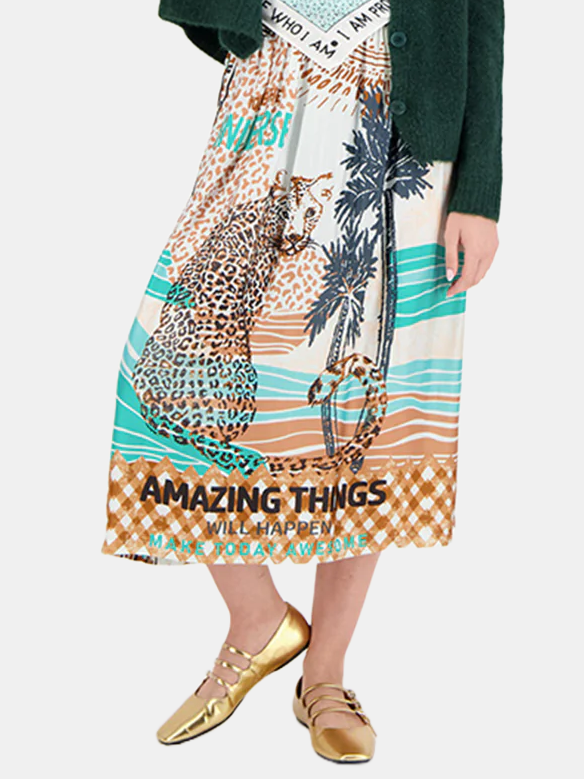 Vanessa Printed Midi Skirt