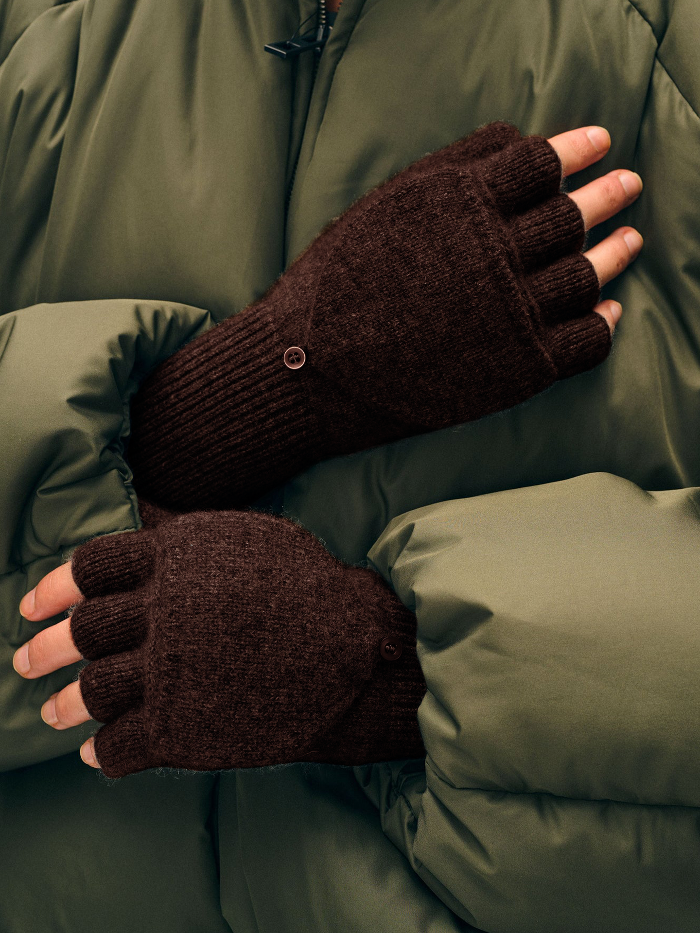 Cashmere Pop Top Glove