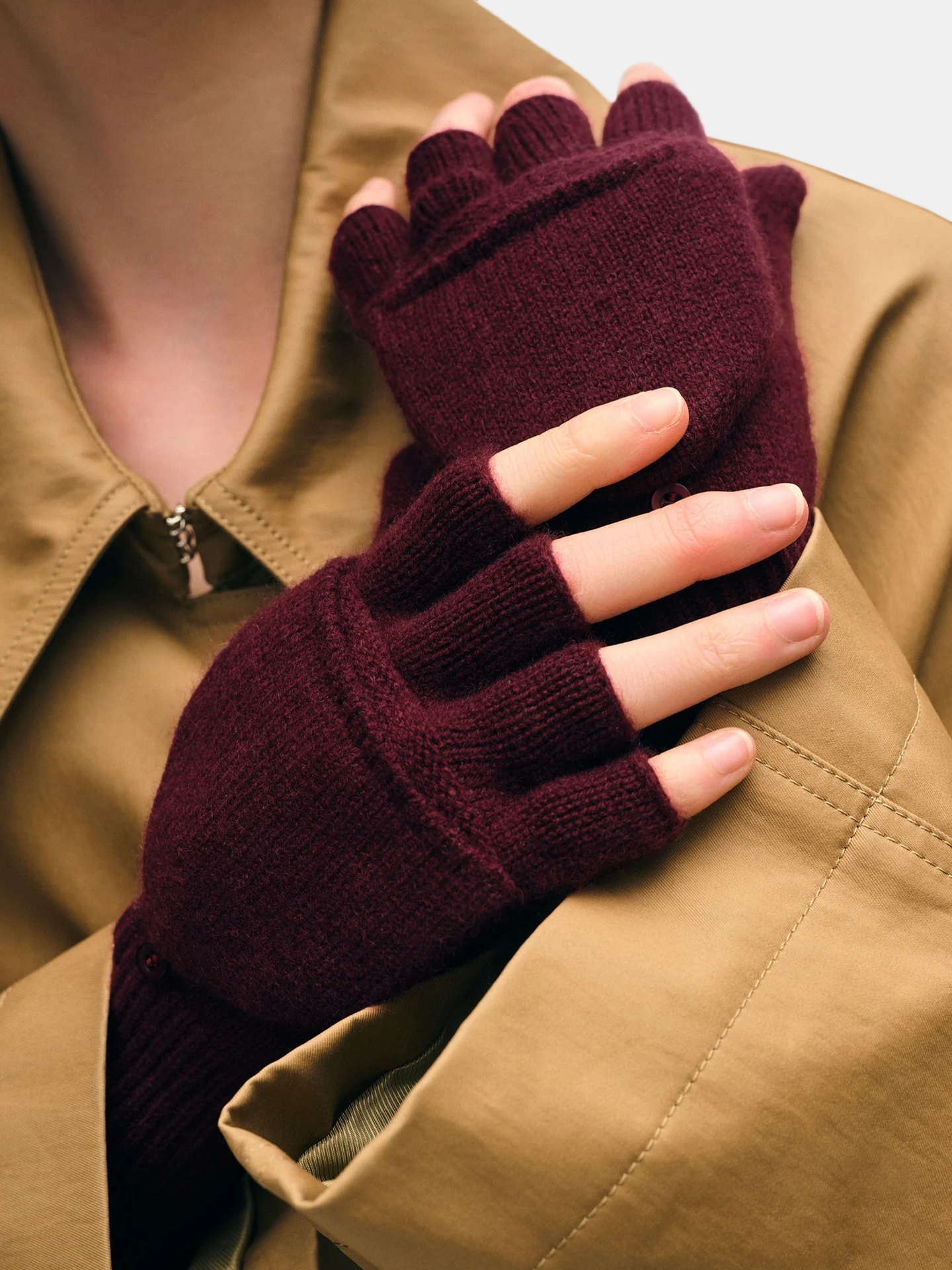 Cashmere Pop Top Glove