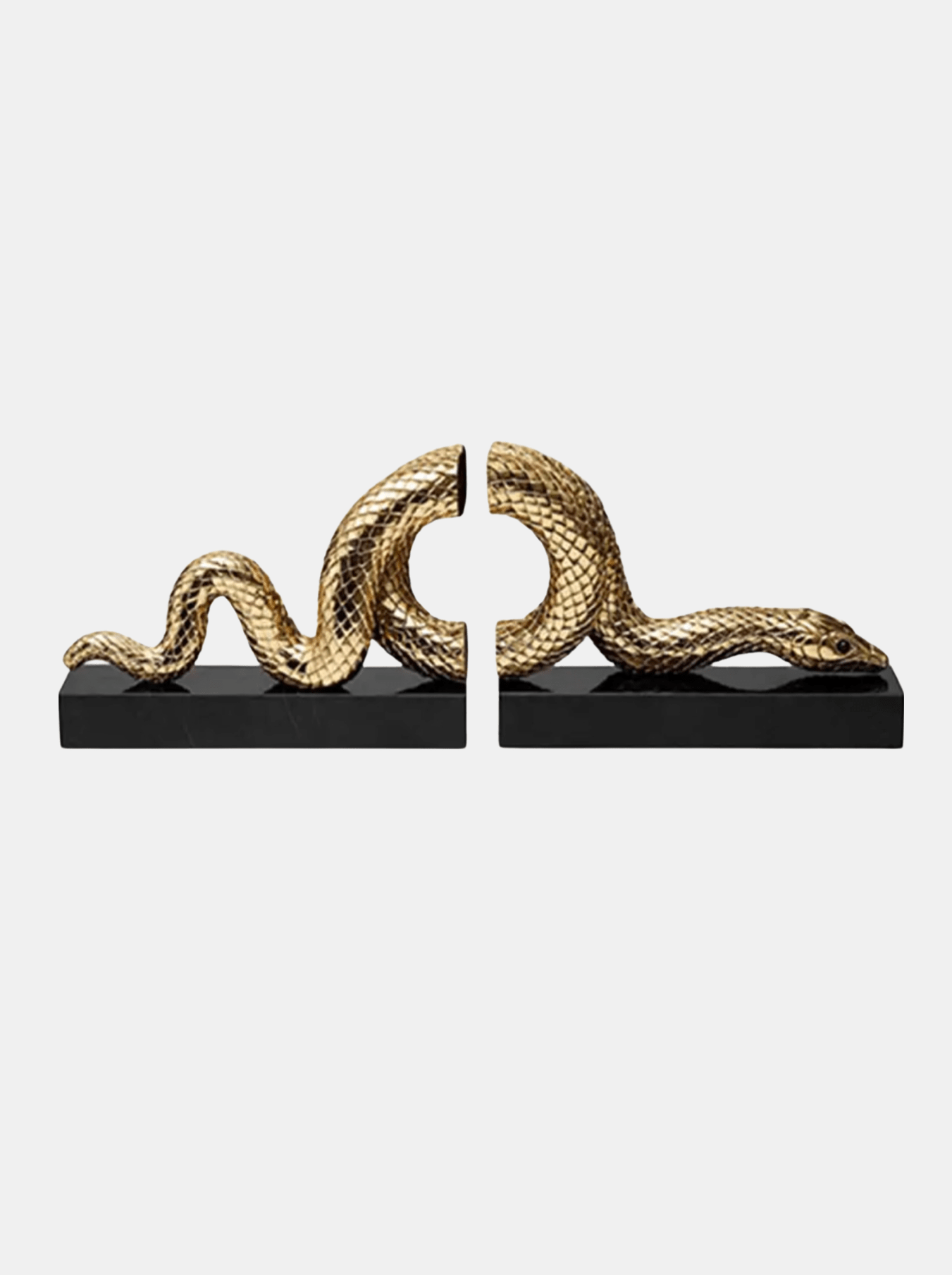 Snake Gold Bookends - pair - Morley 