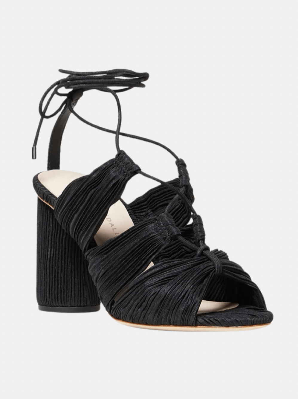 Teresa Pleated Lace Up High Heel Sandal - Morley 