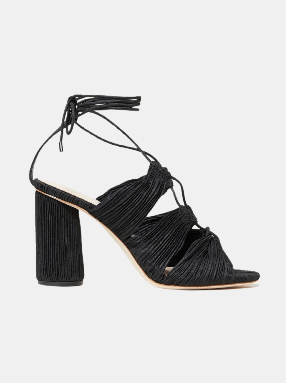 Teresa Pleated Lace Up High Heel Sandal - Morley 